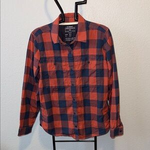 REI Cooperative Red and Blue Checkered Shirt